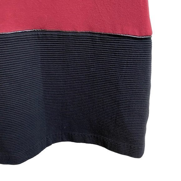 Bailey 44 Small Cranberry Black Bottom‎ Sleeveless Turtleneck Short Dress - Picture 7 of 7